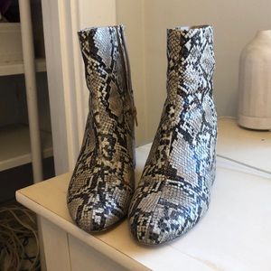 Urban outfitters snake skin boots size 7